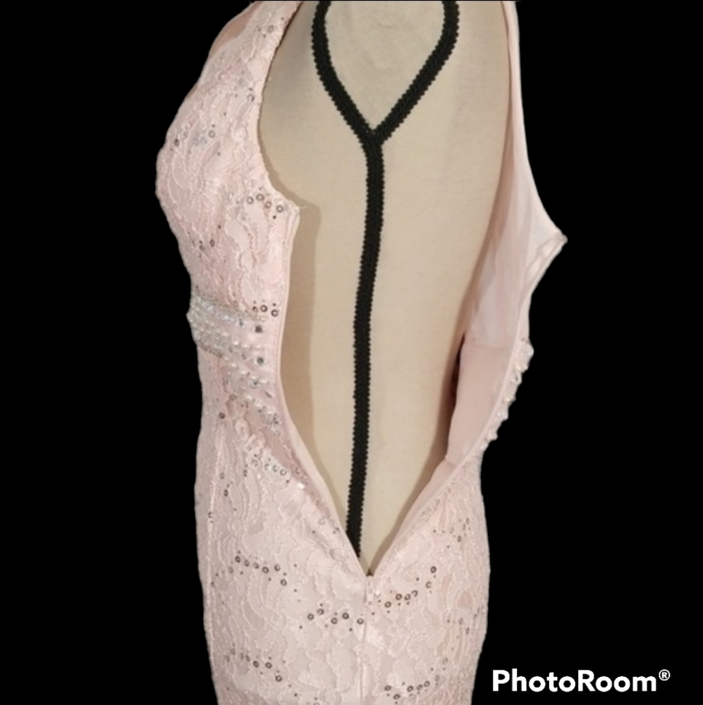 My Michelle Special Occasion Pink Prom Maxi dress. Size 3 - Picture 7 of 9